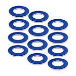 12 Pcs Oil Drain Plug Gaskets, Aluminum Oil Drain Plug Gaskets Fits for Lexus Crush Washer Seals, Replaces# 9043012031