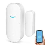 WiFi Door and Window Sensors,Tuya Smart Alarm with Free Notification APP Control Home Security Alarm System, No Hub Required,Compatible with Alexa, Google Home (1-pack)