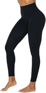 Sunzel Womens Workout Leggings with High Waist Tummy Control, Black, X-Small