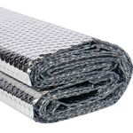 VUAOHIY Double Reflective Insulation Roll, 23.6" X10' Double-Sided Aluminum Bubble Insulation Roll, Rv Window and Window Insulation for Winter and Summer, Garage Door, Roof, Car