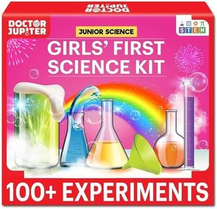 Doctor Jupiter Girls First Science Experiment Kit for Kids Ages 4-5-6-7-8| Birthday Gift Ideas for 4+ Year Old Girls| STEM Learning & Educational Toys