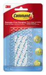 3M Command Self-Adhesive Damage Free Hanging Clear Decorating Clips for Fairy Lights