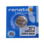 2 X Renata Battery 371 SR920SW SILVER 1.55V SWISS MADE