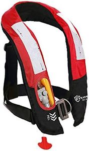 Eyson Inflatable Life Jacket Life Vest PFD Highly Visible Automatic (Red)