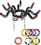 HONGCI Halloween Ring Toss Game Halloween Toss Game Props Inflatable Spider Hat with 8 Rings Target Toss Toy Set, Halloween Party Games for Kids Adults Family Halloween Fun Game Indoor Outdoor