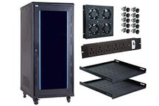 MASS RACK 27U 600X800mm Server Rack with PDU 5 Socket 16A, Server Tray(2 Nos), 4 Fan & Hardware Kit - Combo Pack