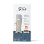 Diaper Genie Elite Diaper Pail System with Front Tilt Pail for Easy Diaper Disposal, Gray