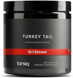 Turkey Tail Mushroom Capsules - Ultra High Potency 10:1 Extract with 30% Beta Glucans - Highly Concentrated - Third-Party Lab Tested - 120 Capsules