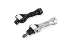 Titan 11332 2-Piece 1/4-Inch Drive x 2-1/4-Inch 90-Tooth Swivel Head Nano Ratchet and Ratcheting Bit Driver Set