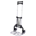 Xample® 80KG Heavy Duty Lightweight Folding Hand Sack Trolley Sack Truck Barrow Cart Trolley Industrial Warehouse Hand Truck, Sack Truck