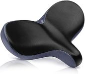 X WING Mega Plus Bike Saddle Replacement Seat for Men & Women | Comfortable Padded Cushion, Ergonomic Design & Spacious Seat | Fit for Electric, City, Stationary, Exercise Bicycles & Beach Cruisers