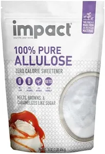 Impact - Pure Allulose Sweetener Sugar Substitute - Zero Calorie Blend, Low-Carb, For Coffee, Tea, Baking, Guilt-Free Indulgence - 1lb