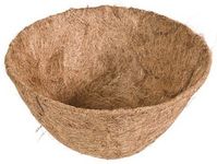 Panacea 88594 18" Round Pre-Formed Coco Fiber Hanging Basket Liner- Quantity 10