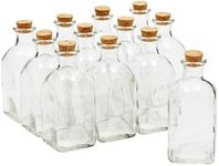 Juvale 12 Pack Clear Glass Bottles 