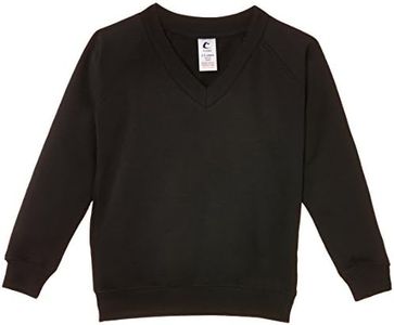 Trutex V-Neck School Sweatshirt (1-16+ Years), Unisex School Uniform Boys and Girls, Standard Fit V Neck School Jumpers for Boys and Girls, School Sweatshirt Kids - Genuine Trutex School Uniform,