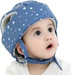 Ocanoiy Baby Safety Helmet Toddler Children Headguard Infant Head Cushion Protective Harnesses Cap Soft Adjustable Kid Safety Hat Head Protector (Starry Blue)