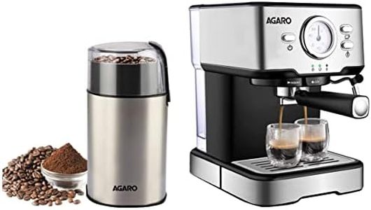 AGARO Imperial Espresso Coffee Maker & Electric Coffee Grinder Combo