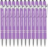 KOLOWKO Personalized 2-in-1 Ballpoint Pen & Stylus - Custom Text/Name/Message - Bulk Order Up to 1000 Pens for Business, Graduation, Anniversary