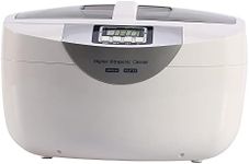 Sper Scientific 100007 Advanced Ultrasonic Cleaner with Heater - 2.5 Liters, Digital Display, Ceramic Heater & 5 Timer Settings - Ideal for Jewelry, Glassware, Instruments - 4 pc