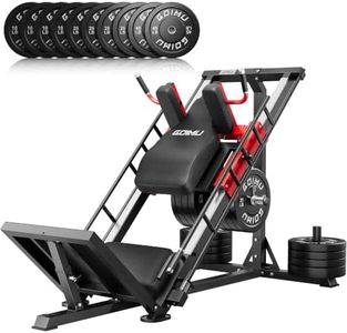 Leg Press Hack Squat Machine with Back Support Cushion, 3 in 1 Adjustable Leg Press Machine with Quad Track Roller System, Hack Squat Machine