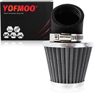 Yingshop 38mm 39mm 40mm 1.5in Air Filter Cleaner 45 Degree Angled for 50cc - 90cc 110cc 125cc 150cc 200cc Motorcycle ATV Quad Scooter Moped Chopper Pit Dirt Pocket Mini Super Bike GY6 CB750 750 CB750F