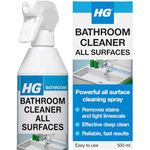 HG Bathroom Cleaner Spray, All-Surface & Limescale Remover, Universal Cleaner for Sink, Bath & Shower – 500ml