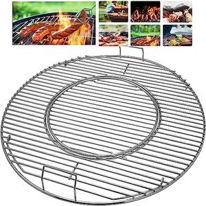 Moriintl Grill Grates 8835 Replacement for Weber, 22.5 inch Charcoal Grills, Kettle, Gourmet BBQ Stainless Steel Cooking Grate Grids (8835 Grill Grate-201 Stainless Steel)