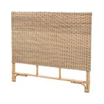 Baxton Studio Cantara Modern Bohemian Natural Rattan Queen Size Standalone Headboard, Natural Brown