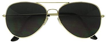 Dark Aviator Sunglasses-Amber