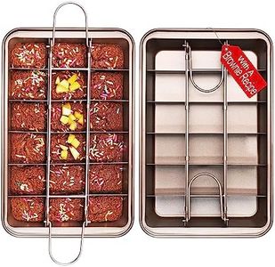 Non Stick Brownie Pans with Dividers Diveded Brownie Pan All Edges 8 inch by 12 inch