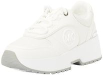 Michael Kors Women's Percy Trainer Sneaker, Optic White, 8 UK