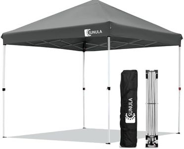 Sunula Pavillon 3x3 Wasserdicht Stabil Winterfest, Faltpavillon 3x3m mit Verdickten Röhren, Partyzelt Pavillion Klappbar für Camping Festival Party, Anthrazit