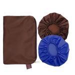 BodyHerbals Reusable Shower Caps in a Beautiful Zip Bag For Women & Men 100% Water Proof | For Homes Spas, Salons, Hair Treatments & Hotels | Travel Essential | Free Size Reusable Bath Cap for Home, Spa, Salon, Hotel & Hair Treatments | Travel Essential (Set 1)