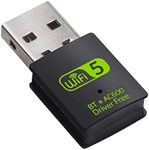 USB WiFi Bluetooth Adapter, 600Mbps