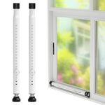 Window Security Bar 2Pack, 16 to 51 Inch Adjustable Sliding Door Lock Bar- Dual Use-Patio Sliding Door Security Bar or Window Security Lock, Child Proof Window Security Bars Window Stopper