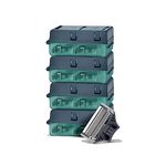 Harry's Razor Blades Men, Pack of 14 Razor Blade Refills with Precision Trimmer, 5 Anti-Friction Blades, Suitable for Mailbox