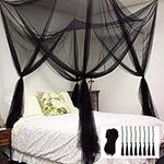 Mosquito Net for Bed Canopy, 4 Corn
