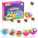 MeCids Bath Bombs for Kids 6 Pack Organic | Nontoxic | Fizzy Bath Bomb & Color Tablets, DIY Magical Potion Bath Bombs Kit for Boys Girls Birthday Halloween Christmas Gift