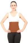 Abdominal Shapewear || MODERATE COMPRESSION || Zip and Hook Closer || Unisex || Abdominal Liposuction Support || Postpartum and Post Cesarean-Support || Abdominal Hernia || Umbilical (5XL, Brown)