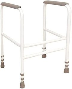 NRS Healthcare M00869 Free Standing Toilet Frame - Height Adjustable (Eligible for VAT relief in the UK)