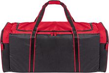 Jetstream Heavy Duty Multi Pocket Large Sports Gym Equipment 3-Pocket Travel Duffel Bag (Red, 42-Inch)