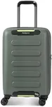 Hedgren - GRIP CARRY ON Spinner – Durable Polycarbonate with TSA Lock, Double-Coil Zippers, Silent 4-Wheel Spinners & Multiple Handles - 21.6" (Olive)