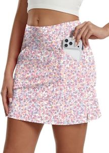 M MOTEEPI Skorts for Women with 4 Pockets High Waisted Golf Tennis Skirts for Casual Dressy Summer 2026 Lunar Grove XS