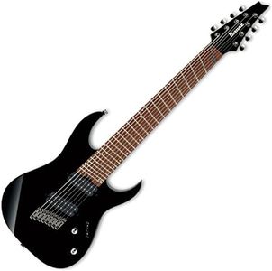 Ibanez RGMS8BK RG Multi Scale 8-String Electric Guitar (Black)