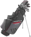 WILSON Golf Profile Platinum Package Set, Men's Right Handed, Regular Carry , Grey/Black