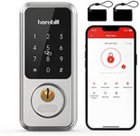 Smart Lock Keyless Entry Deadbolt Door Locks,hornbill Smart Lock Front Door,Digital Electronic Bluetooth Deadbolt Door Lock Works with APP,Code Auto Lock for Hotel Airbnb Home(Not included G2 Gateway)