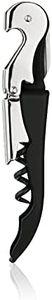 True Fabrications Truetap Black Double Hinged Waiter's Corkscrew by True