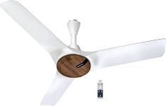 Havells 1200Mm Stealth Air Neo Bldc Motor Ceiling Fan Most Silent & Premium,5 stars With Rf Remote 100% Copper,Upto 55% Energy Saving,Flexible Timer Settings (Pack Of 1,Wood Pearl White)