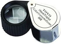 Toyo Professional 10X Magnifying Jeweler's Loupe with 18mm Triplet Lens, Chrome