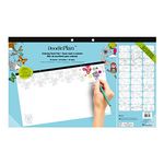 Blueline Doodle Plan Coloring Desk Pad, Multiplicity Design, 17-3/4 x 10-7/8 (A2917002P)